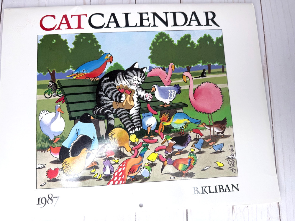 B. Kilban 1987 Cat Calendar 14 in. by 11 in.